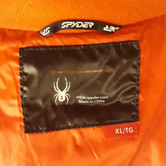 SPYDER Black Puffer Full Zip Mens XL Duck Down Jacket‎ - Picture 5 of 7